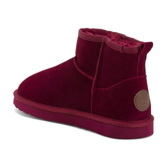 NEW LAMO Winter White Suede Kora Short Ankle Boots for women in red 1025 3m2 - Picture 3 of 5